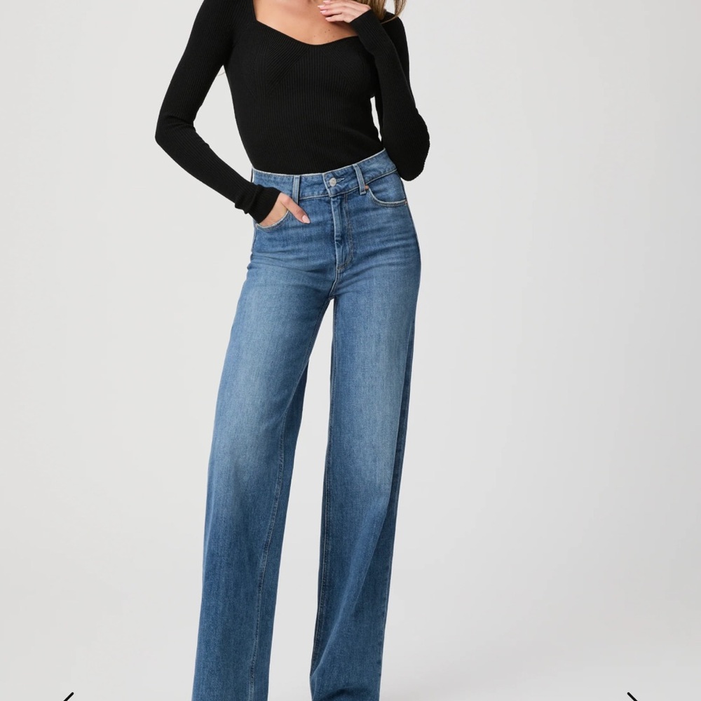 PAIGE Sasha Wide Leg Jeans